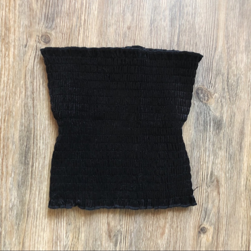 velvet bandeau shirt